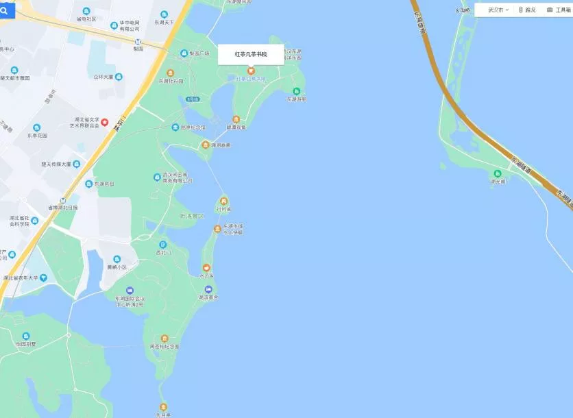 东湖听涛景区游玩路线图 这份导览图值得收藏
