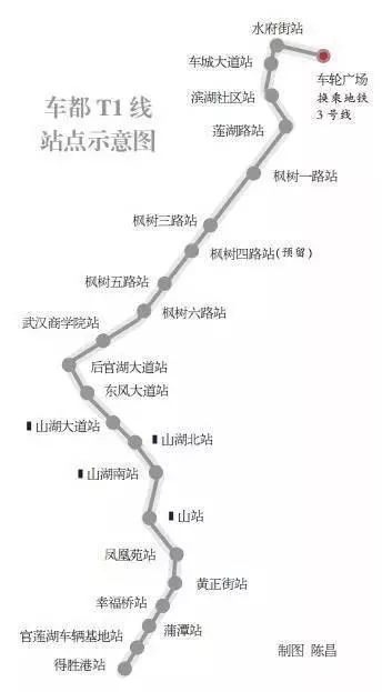  武汉华中有轨电车线路图  武汉华中有轨电车什么时候开通